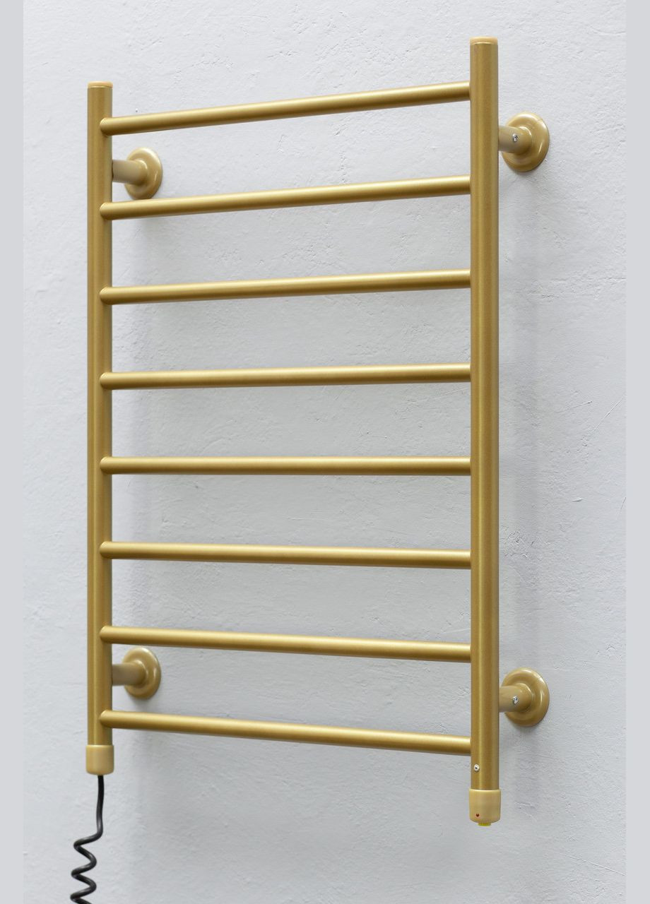 Полотенцесушитель электрический Лесенка золото L с кнопочным регулятором мощности "Зима-Лето" Теплий світ (317937527)
