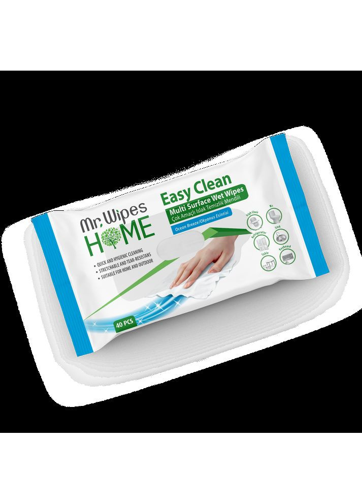 Влажные салфетки для уборки Mr. Wipes «Бриз океана» 40 шт Farmasi (295658485)