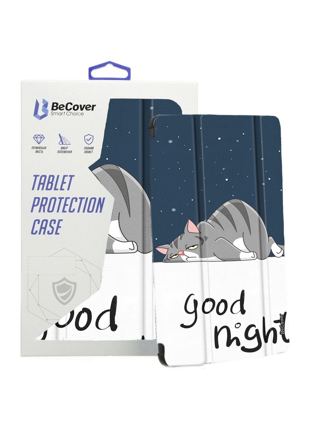 Чехол-книга Smart Case Samsung Galaxy Tab S10 Plus SM-X820/SM-X826 Good Night (712244) BeCover (342331628)