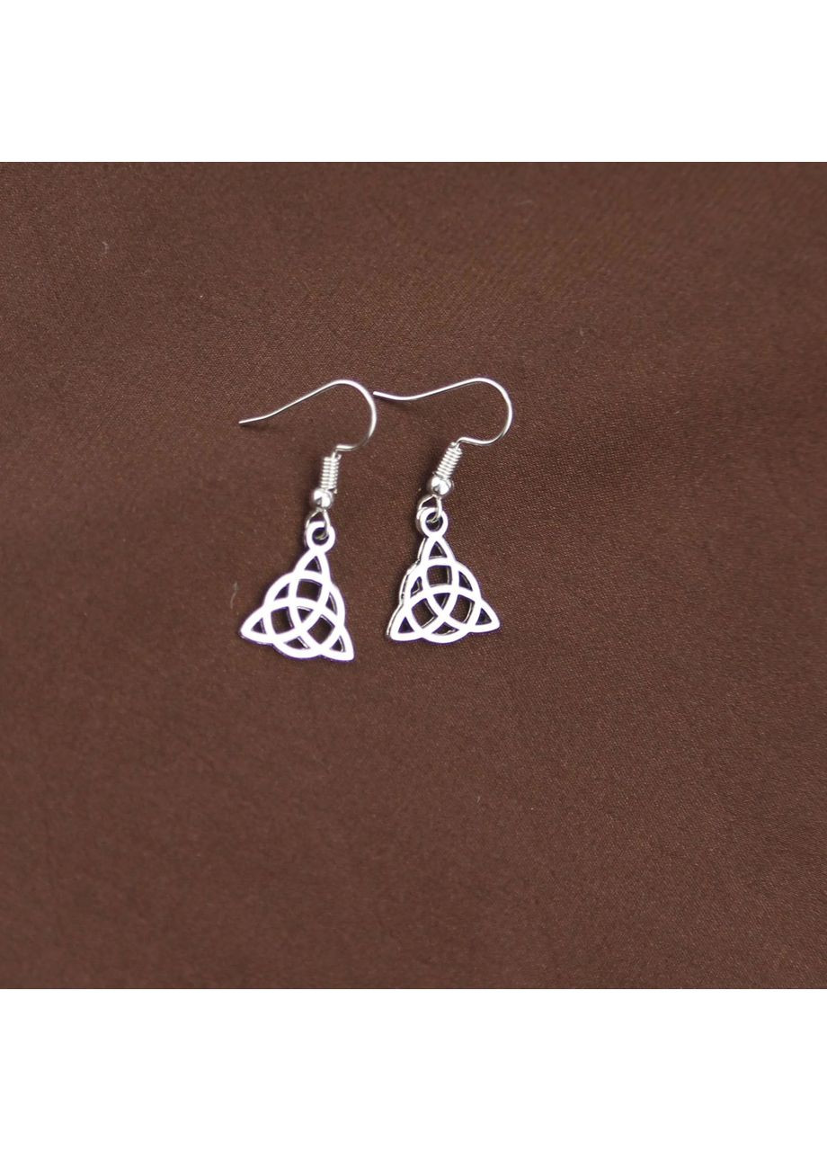Сережки Трикветр амулет Кельтський вузол No Brand (339104038)