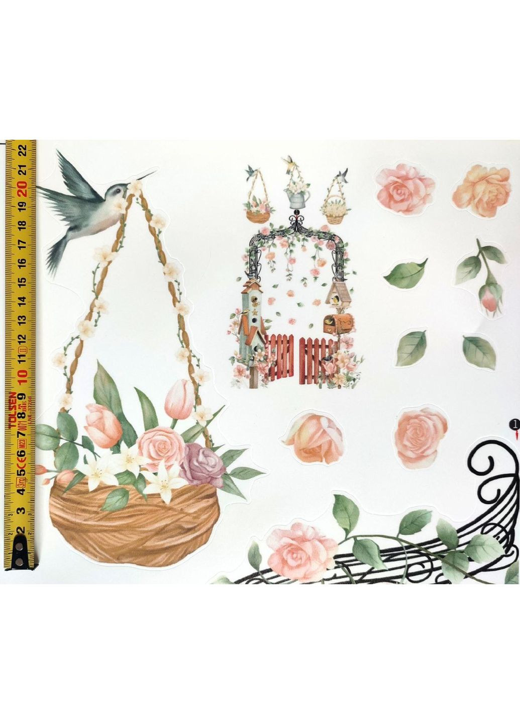 Наклейка на стену Pretty birds (лист 60х90 см) Б77-8 CMNJ-AB BRUP (362269131)