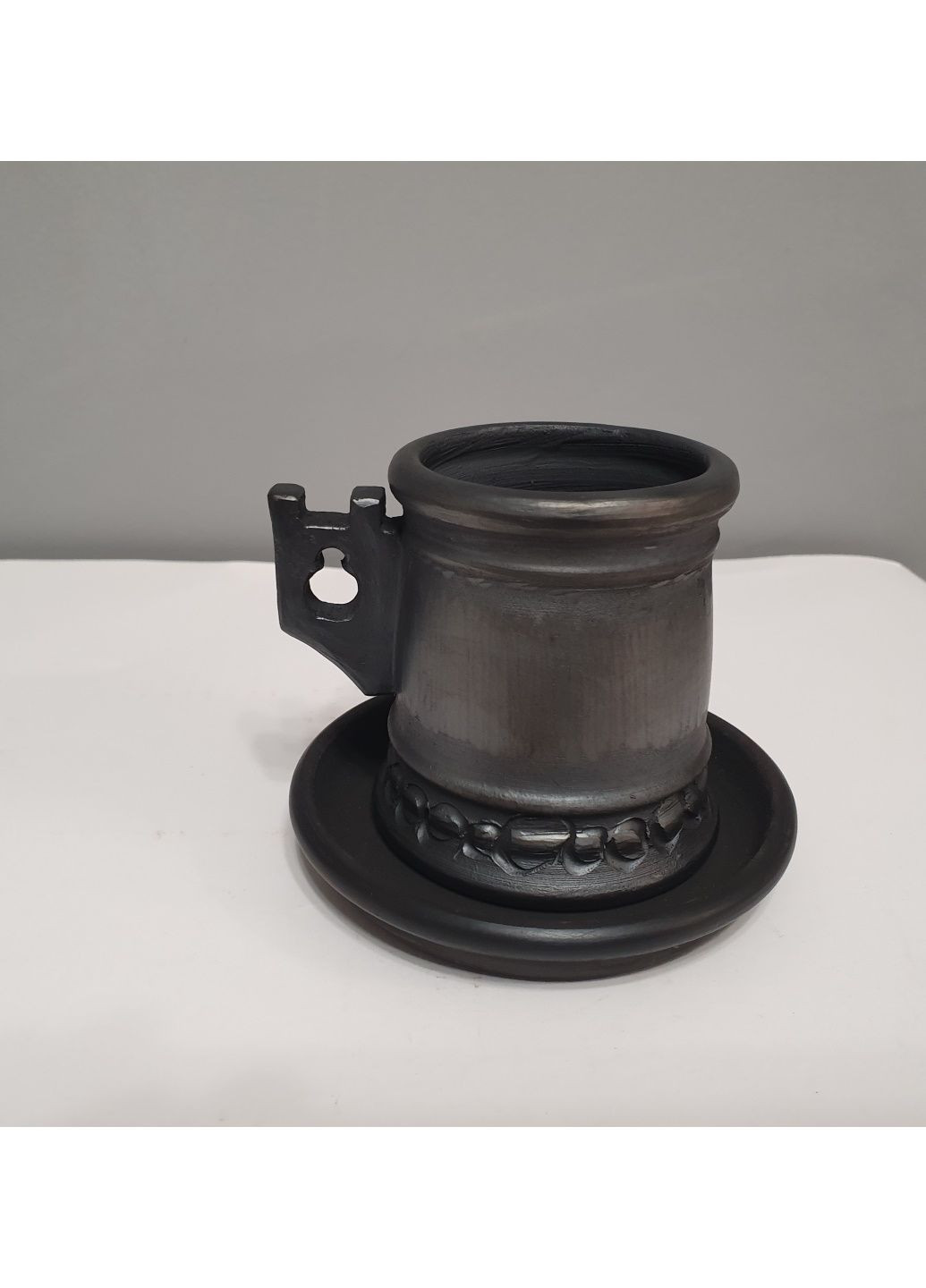 Чашка для кофе из чёрной глины No Brand (323014600)