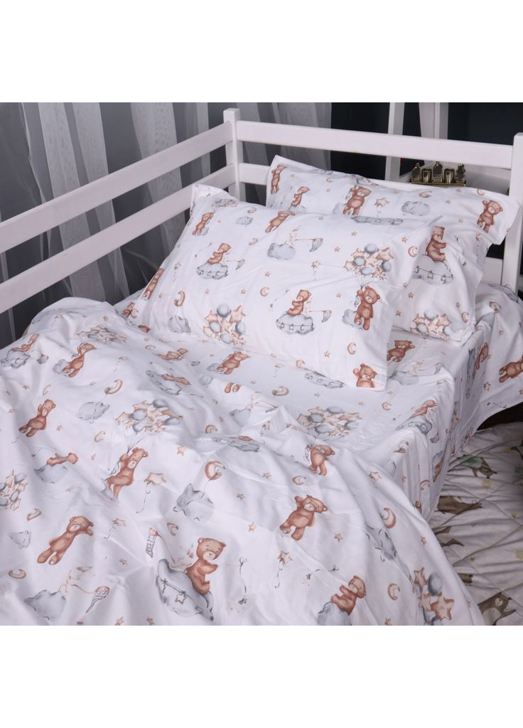 Постільна білизна 010 Teddy ballons Фланель 143х210 (m502964) Mirson 010 Teddy ballons Фланель 143х210 полуторний (369019289)