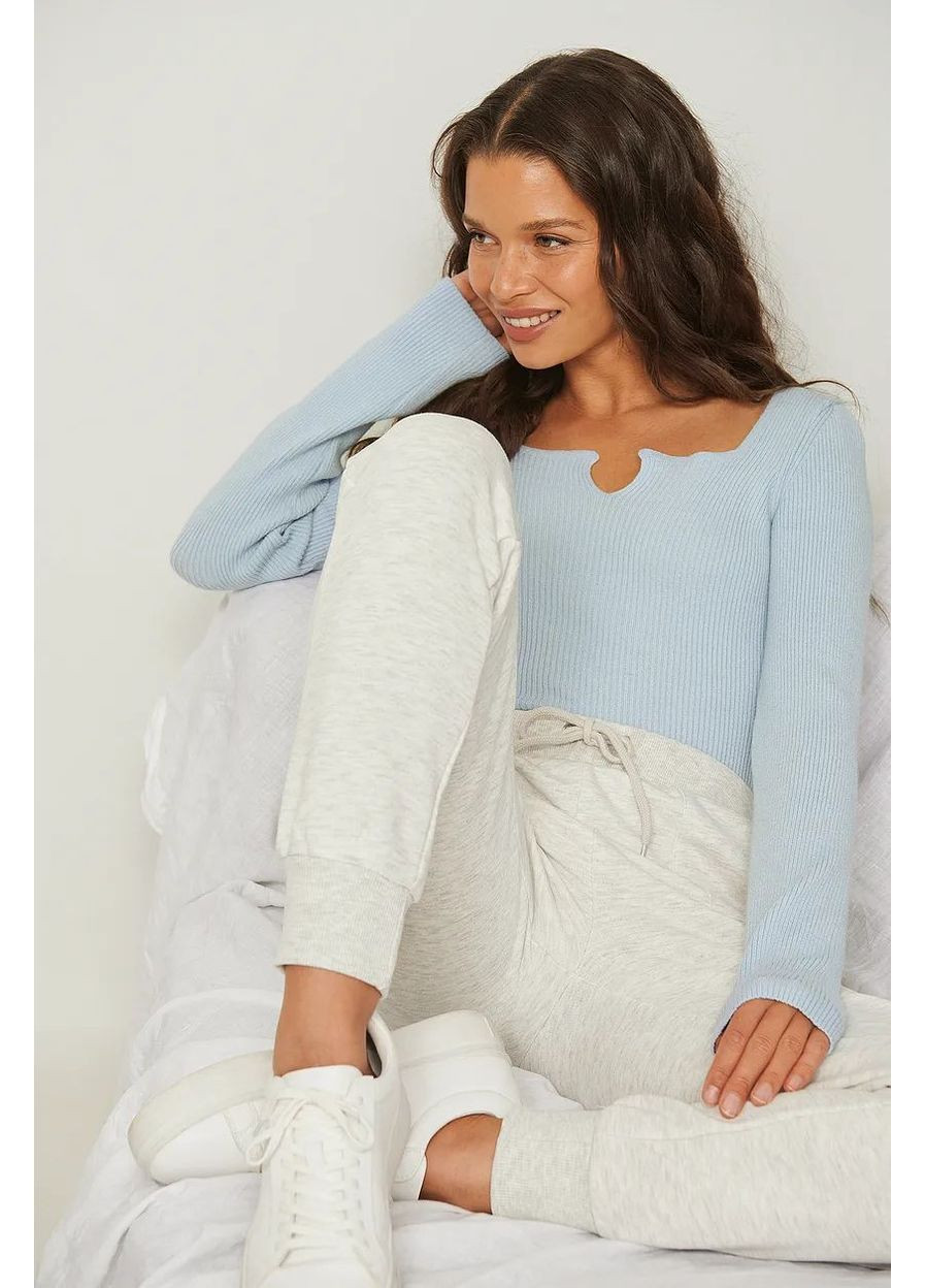Голубой джемпер демисезон,голубой, NA-KD