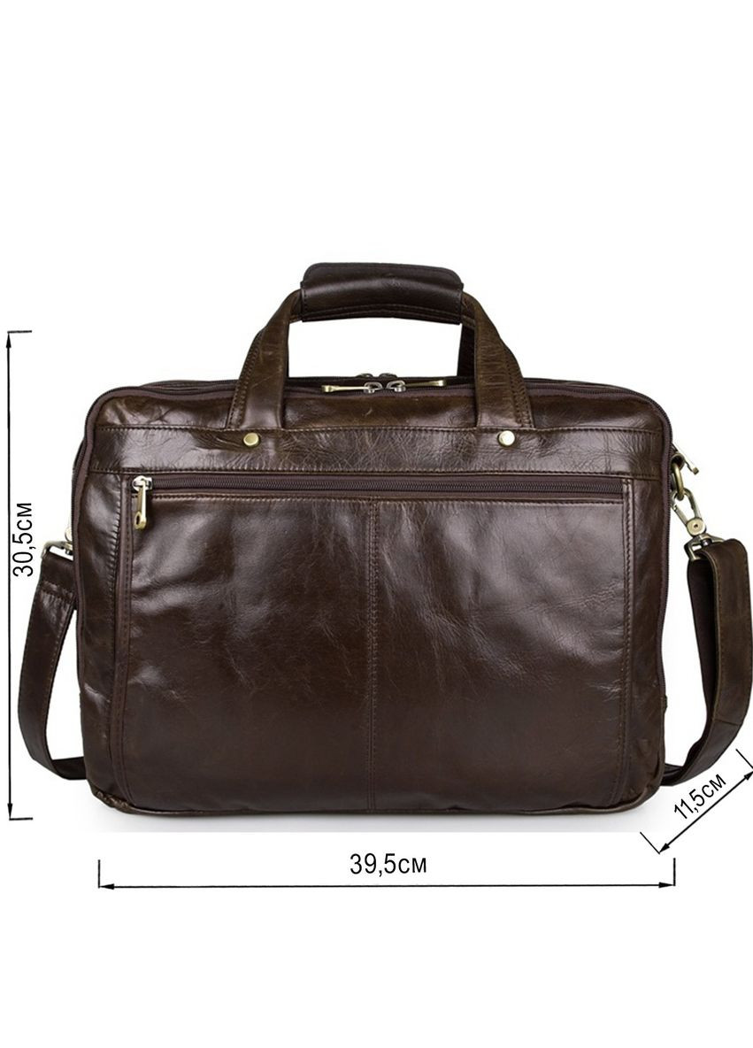 Сумка мужская для ноутбука с диагональю 15.6 дюйма 39.5*30.5*11.5 см коричневая 14247 Vintage (362418061)