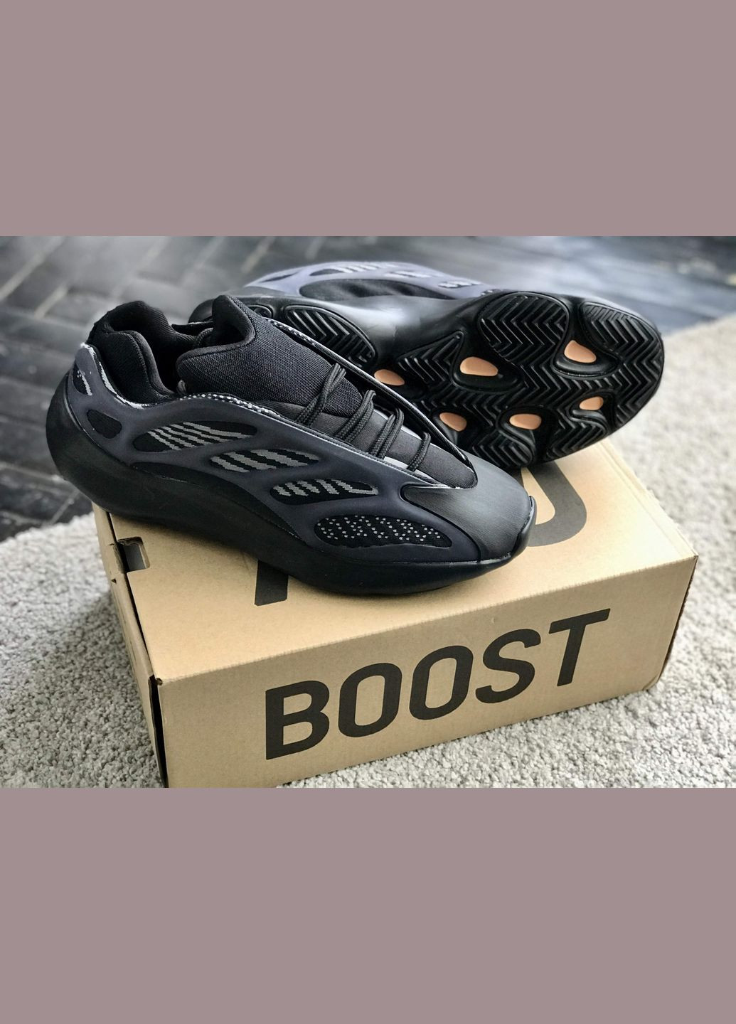 Кросівки жіночі і чоловічі Adidas Yeezy Boost 700 v3 Alvah Black | Адідас Ізі буст 700 в3 чорні No Brand чорні демісезони (307397762)