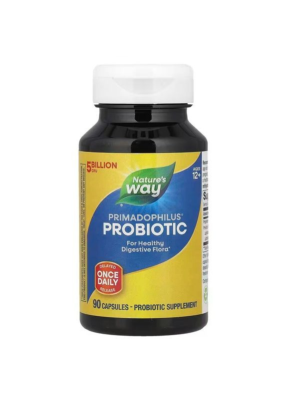 Прімадофілус, оригінал, для дітей старше 12 років, Primadophilus Bifidus,, 5 млрд КУО, 90 капсул Nature's Way (362372827)