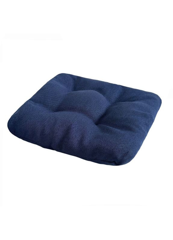 Подушка для стула рогожка см темно-синий No Brand (324828860)