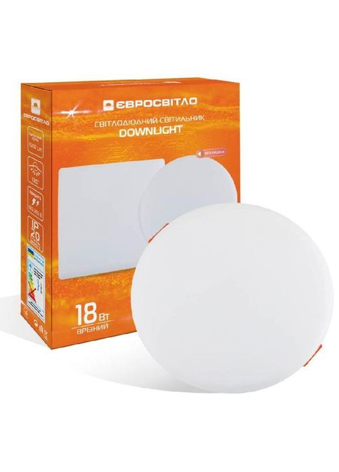 Светильник точечный Євросвітло LED-R-120-18 6400К без рамки (354228939)
