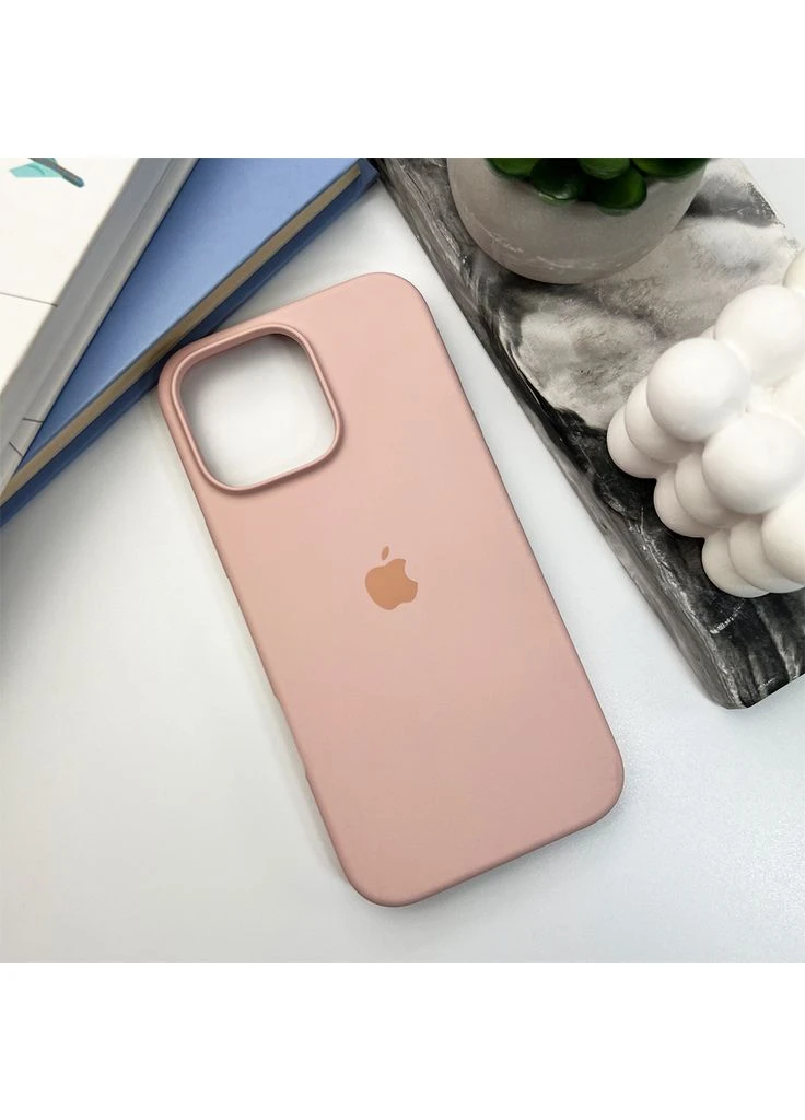 Чехол для смартфона Silicone Full Case AA для Apple iPhone 16 Pro Max 15, Pink Sand (FullOpenAAi16PM-15) No Brand Open Cam (396699290)