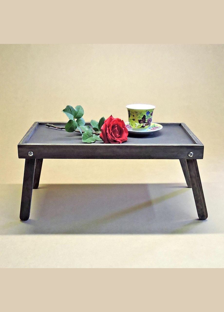 Столик-поднос для завтрака из дерева Орегон морион (СТП-000111) No Brand (327866760)