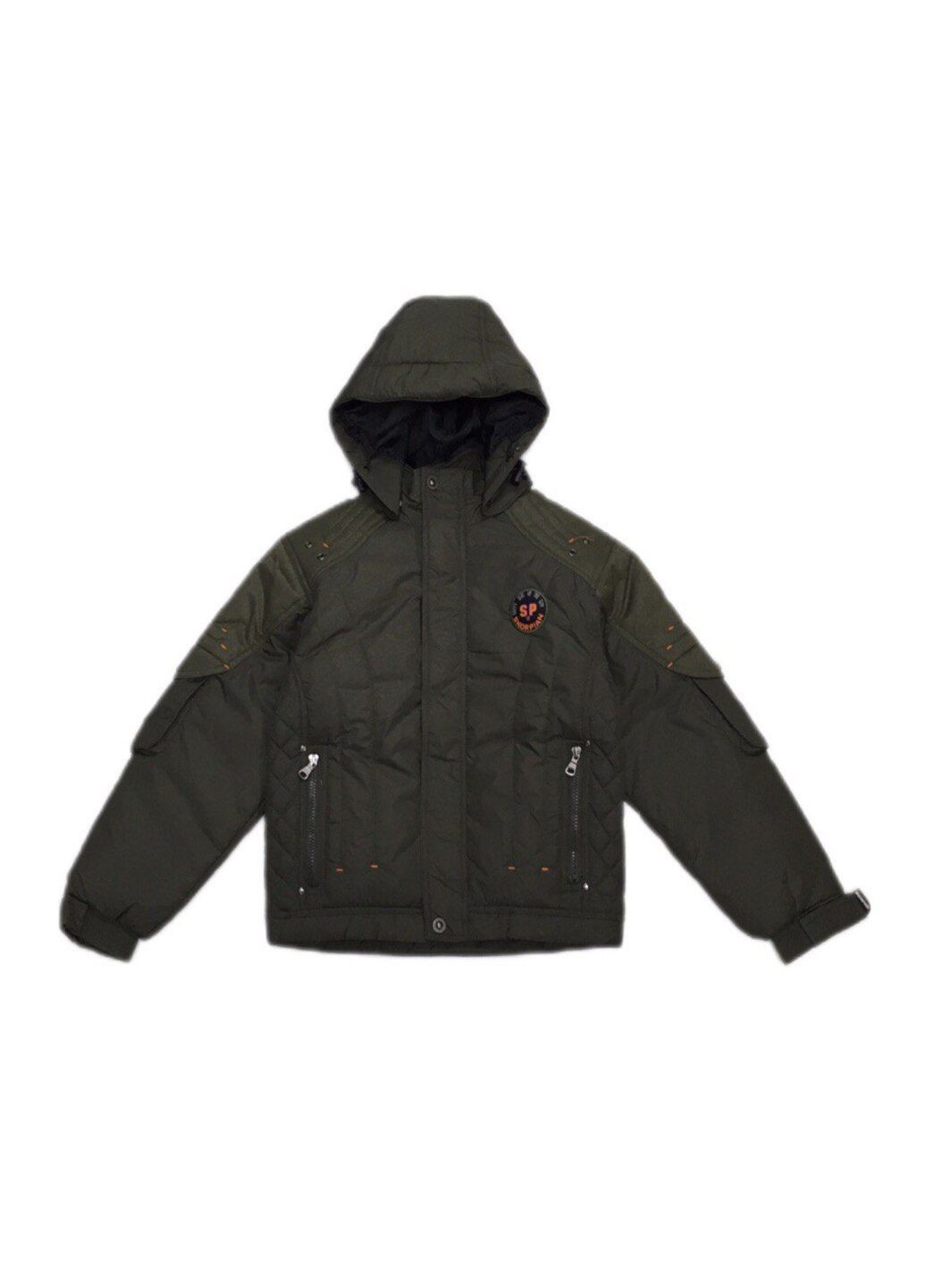 Оливкова (хакі) демісезонна демісезонна куртка в кольорі хакі для хлопчика Skorpian