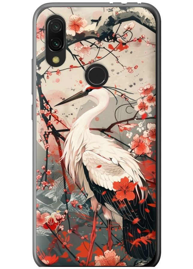Силіконовий чохол 'Лелека у цвіту сакури' для Endorphone Xiaomi Redmi 7 (291423145)