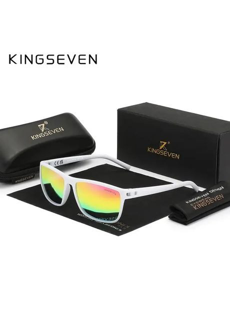 Поляризационные солнцезащитные очки LC755 White Rainbow KINGSEVEN (322523237)