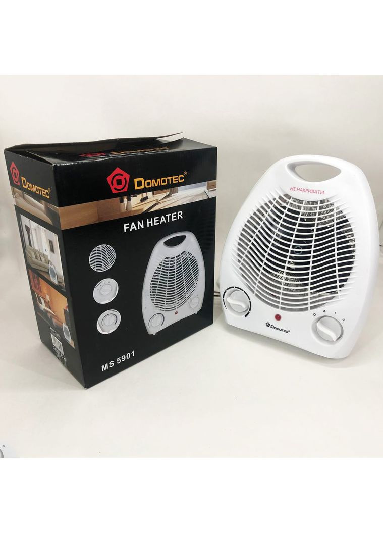 Обігрівач тепловентилятор (дуйка) MS-5901, Вітродуйка обігрівач, Електрична дуйка, 2 кВт Domotec (361667237)