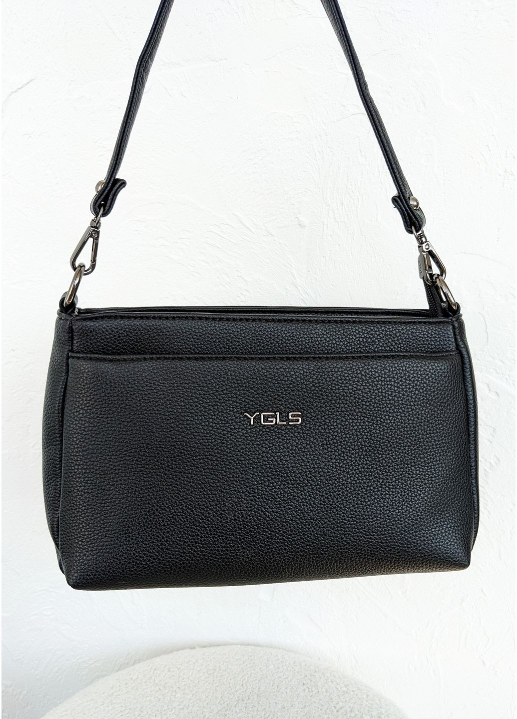 Компактна чорна сумка з екошкіри InFashion Сумка (360751145)