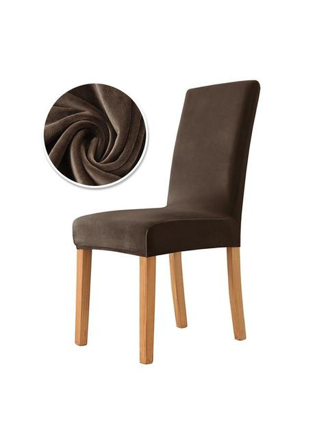 Чехол на стул универсальный эластичный бархат No Brand М1 (308994171)