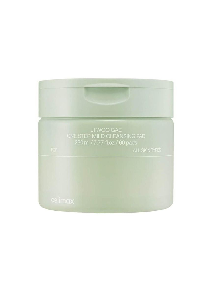 Педи для очищення та зняття макіяжу Ji Woo Gae One Step Mild Cleansing Pad 60 шт Південна Корея Celimax (354180581)