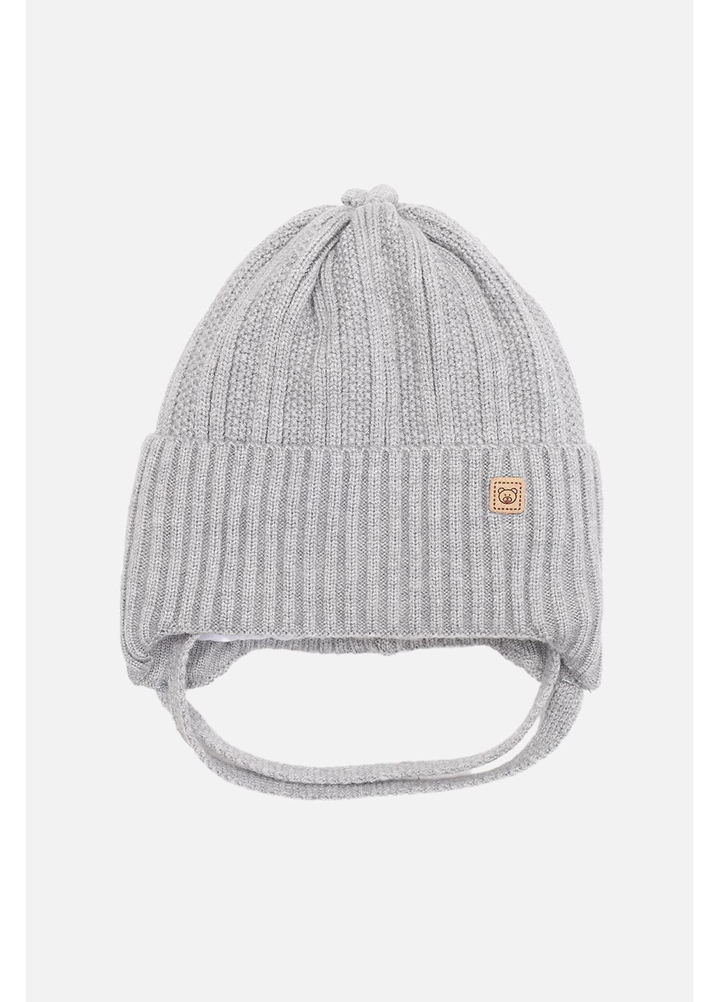 Шапка для хлопчика колір сірий ЦБ-00286584 Kraft (365588766)