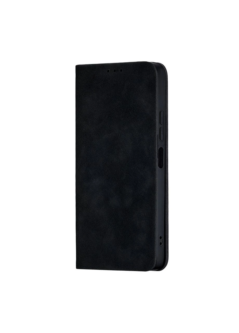 Чохол книжка полістирол протиударний для Redmi 12 4G/5G чорний Case (370164505)