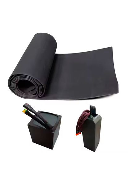 Термоусадочная трубка Полиолефин 125x0.3мм, 80/40мм, 1м, черная, 107259 No Brand (372492682)