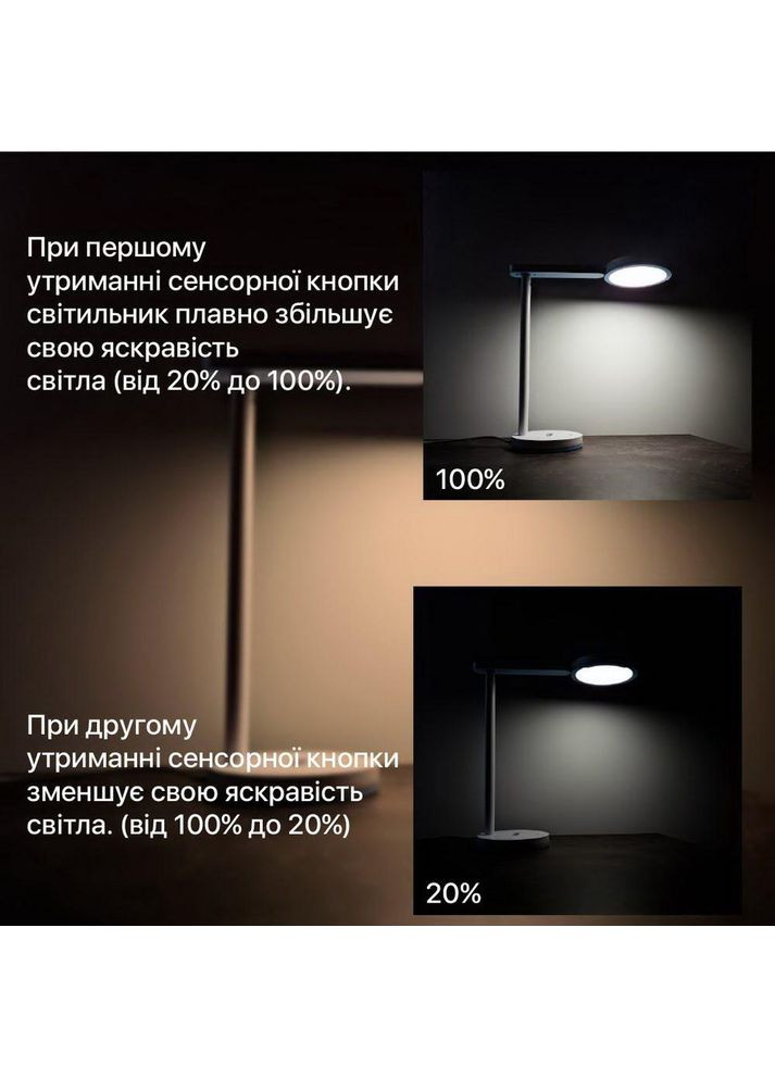Світильник настільний LED TEO 10W 4200К блакитний Violux (365651591)