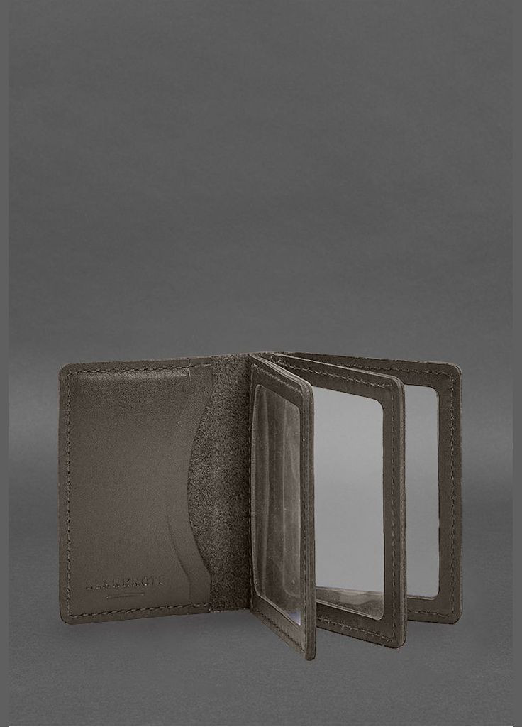 Шкіряна обкладинка для посвідчення водія, ID та пластикових карток 2.1 темно-бежевий (A-028616) BlankNote (328444851)