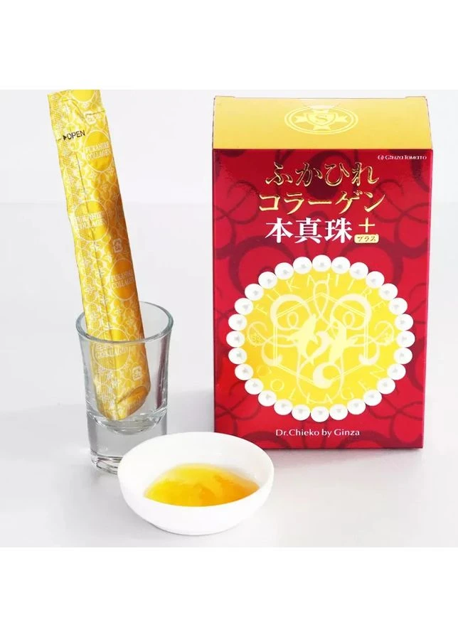 Shark Collagen Pearl Plus колагенове желе з пудрою перлин (30 стіків) GINZA TOMATO (322290966)