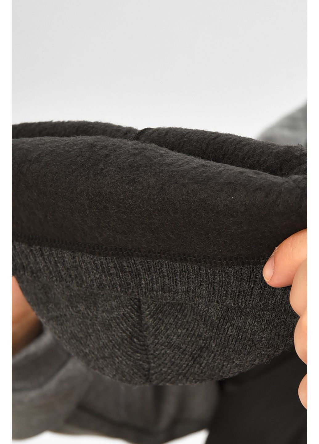 Шапка мужская на флисе серого цвета Let's Shop (369529688)