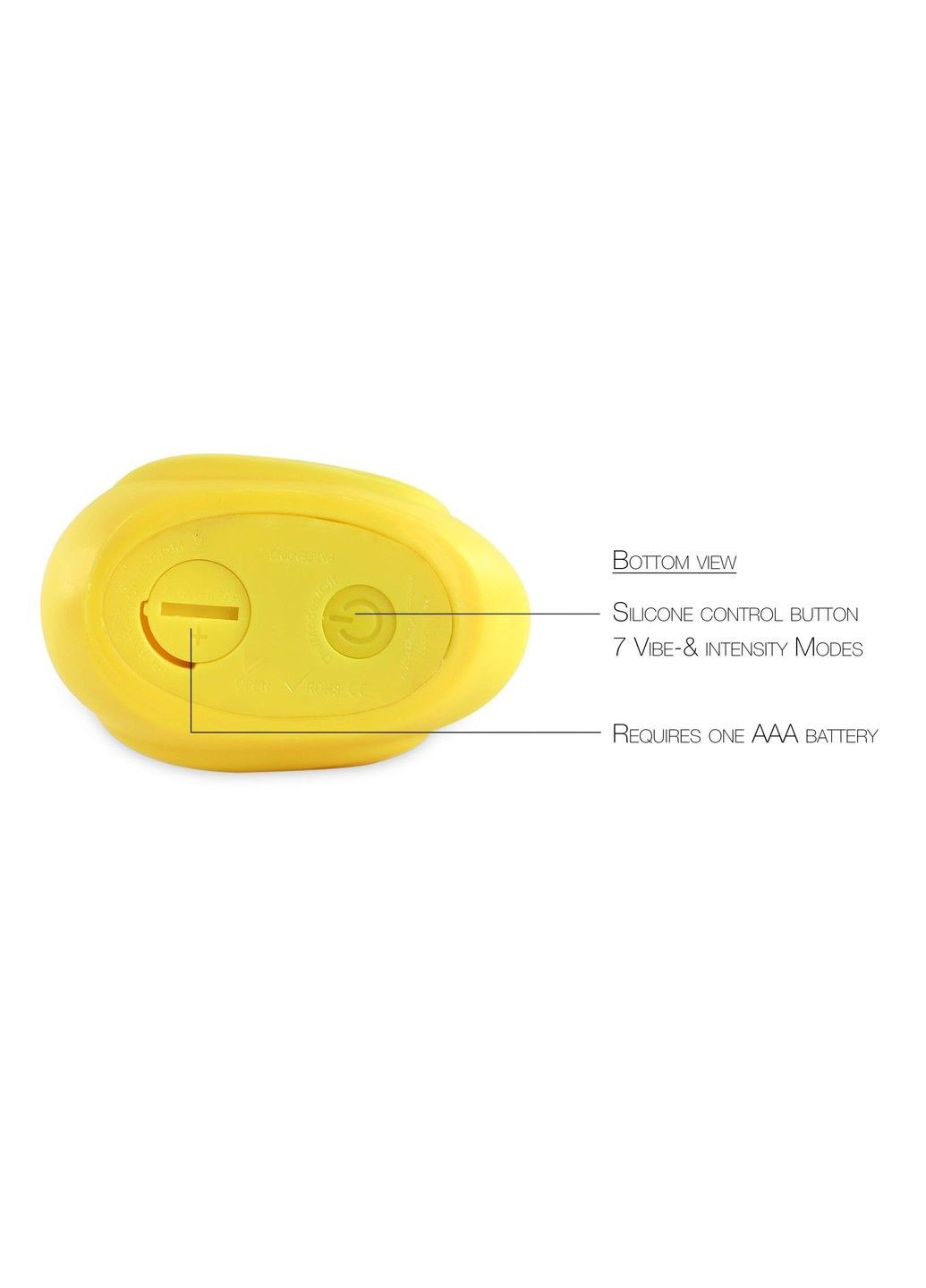 Вибромассажер уточка I Rub My Duckie - Classic Yellow v2.0, скромняжка Big Teaze Toys (298349730)