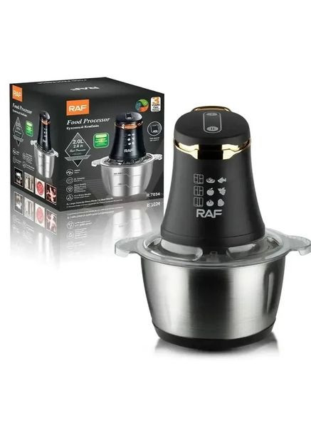 Блендер комбайн на 2л мощность 1500 Вт R.7034 с металлической чашей (46464009А) RAF (352061155)