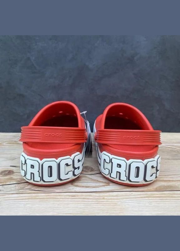 Красные clog off court крокс крокбэнд офф клог Crocs