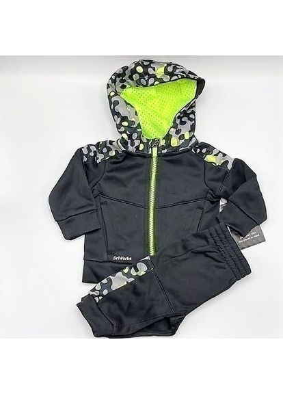 Спортивный костюм на флисе для мальчика с капюшоном черный 86см(18м) Athletic Works (366037339)