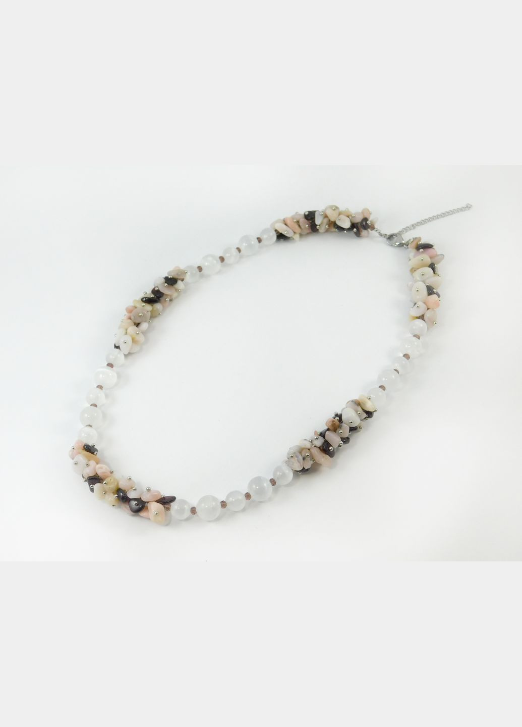 Намисто "Селеніта" Селеніт, Опал, Гранат Fursa fashion (322314787)