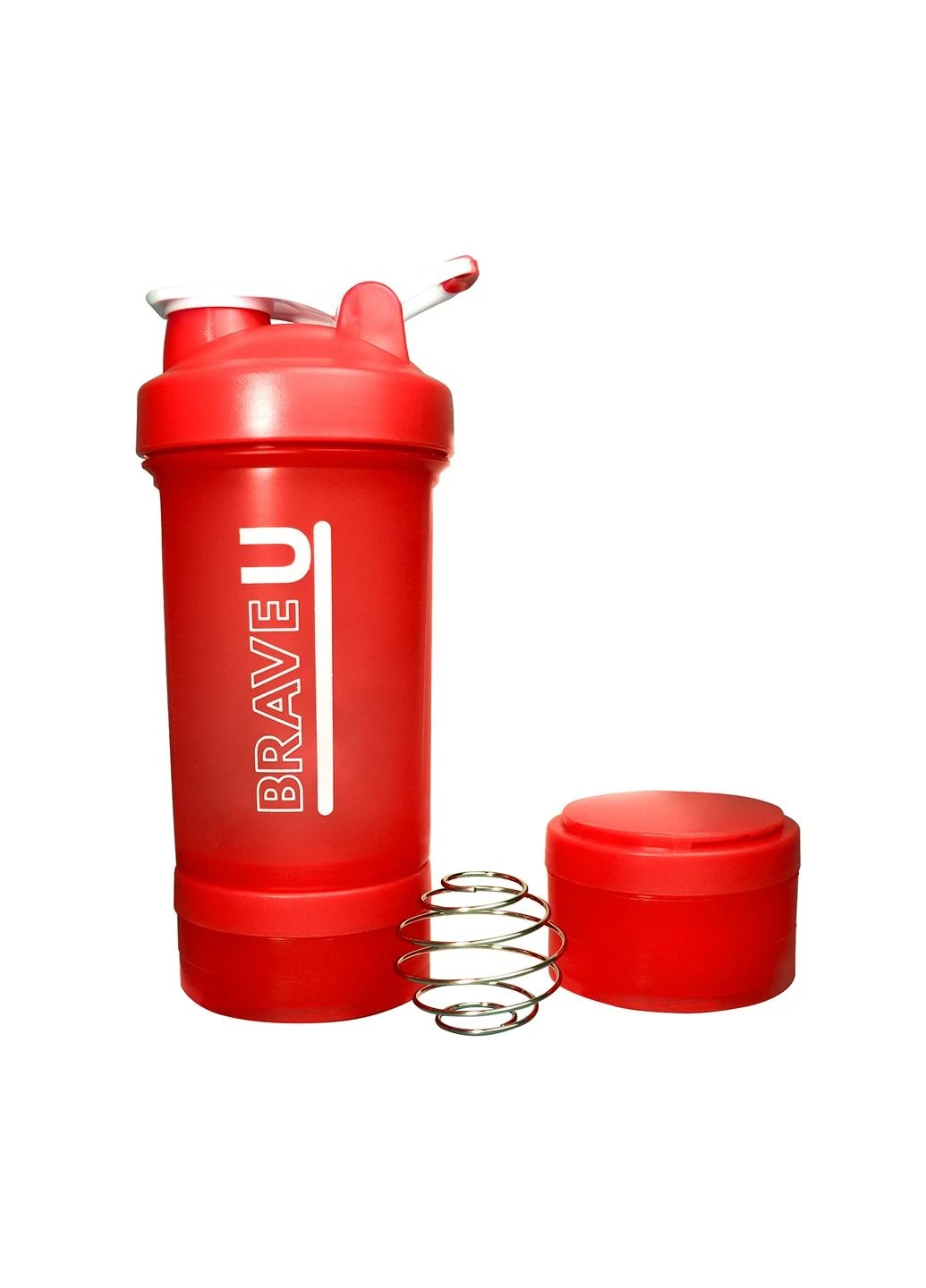 Шейкер Shaker with containers 3 in 1 - 600ml Red Brave (366031373)