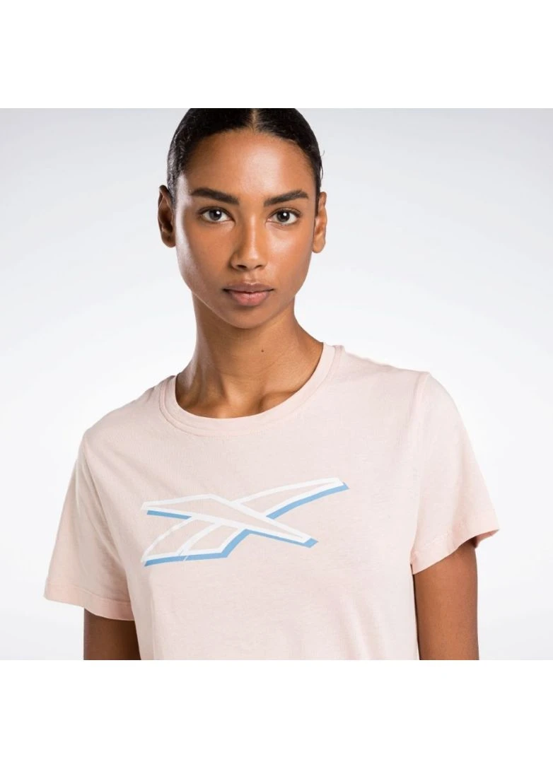 Футболка Vector Graphic T-Shirt Peach 100071095 Reebok - (398081938)