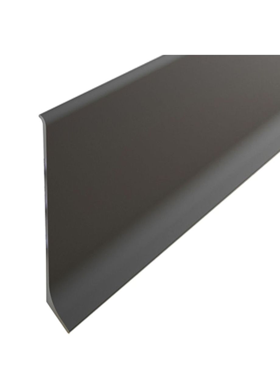 Плінтус накладний 80х10 алюмінієвий чорний 2,5м No Brand (363042580)
