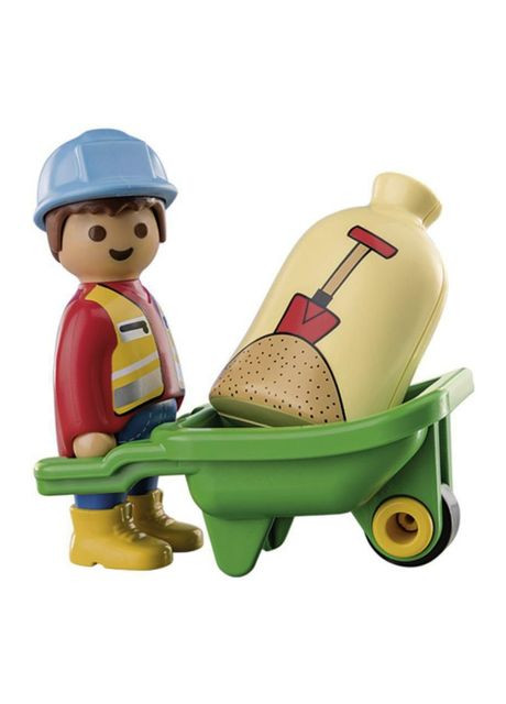 Конструктор 1.2.3 Будівельник з тачкою (70409) Playmobil (371311869)