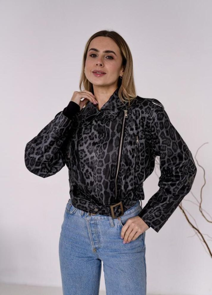 Сіра демісезонна жіноча косуха стильна модна весна осінь стиль українське виробницвто No Brand