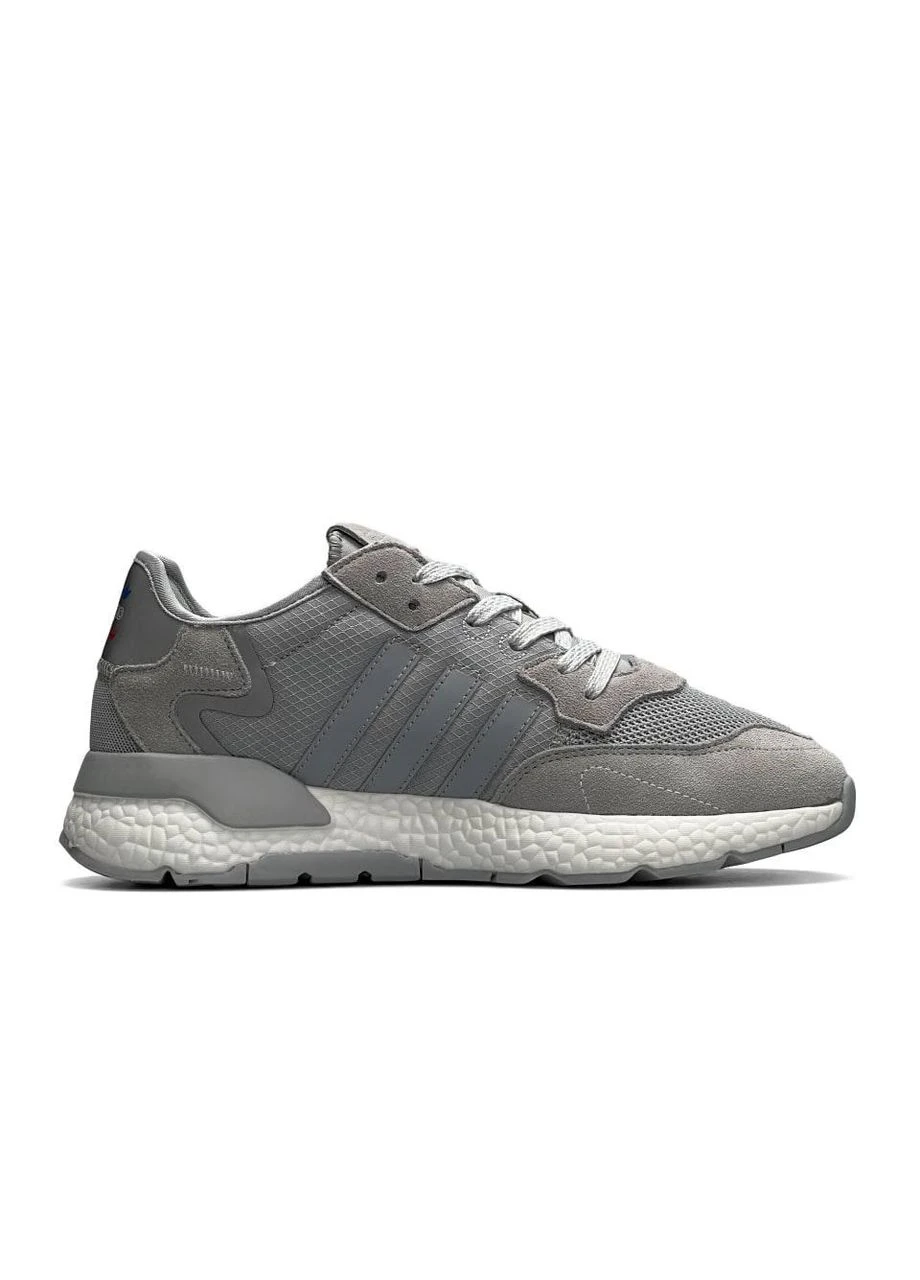 КРОСІВКИ ЖІНОЧІ ADIDAS NITE JOGGER GREY АДІДАС НАЙТ ДЖОГЕР СІРІ No Brand сірі демісезони (392015566)