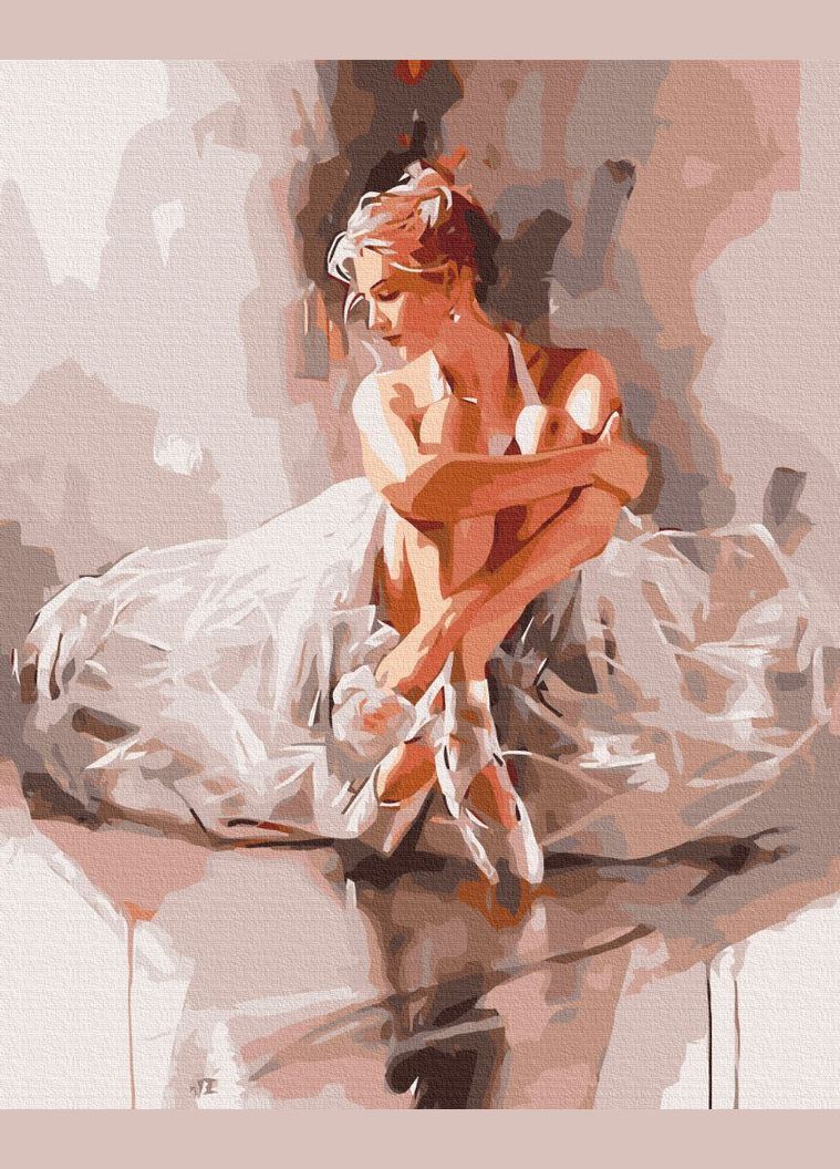 Картина по номерам "Балерина в облаке нежности" 48x60 см Brushme (366300304)