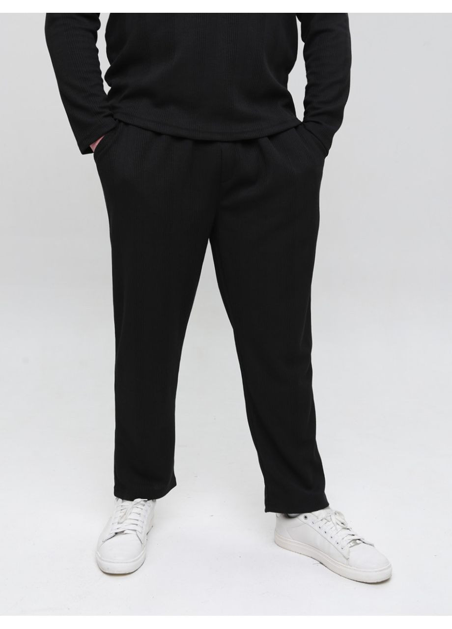 Черные спортивные демисезонные брюки Wise