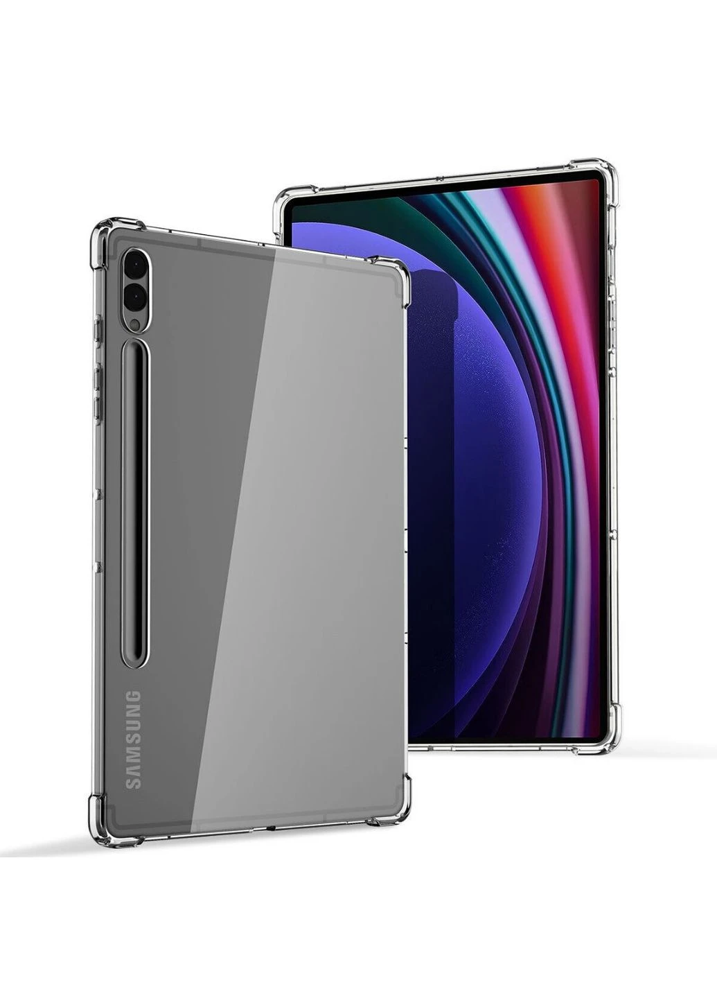 Силиконовый чехол бампер Silicone для планшета Samsung Galaxy Tab S10 Plus (SM-X826 / SM-X820) - Clear Primolux (391416986)