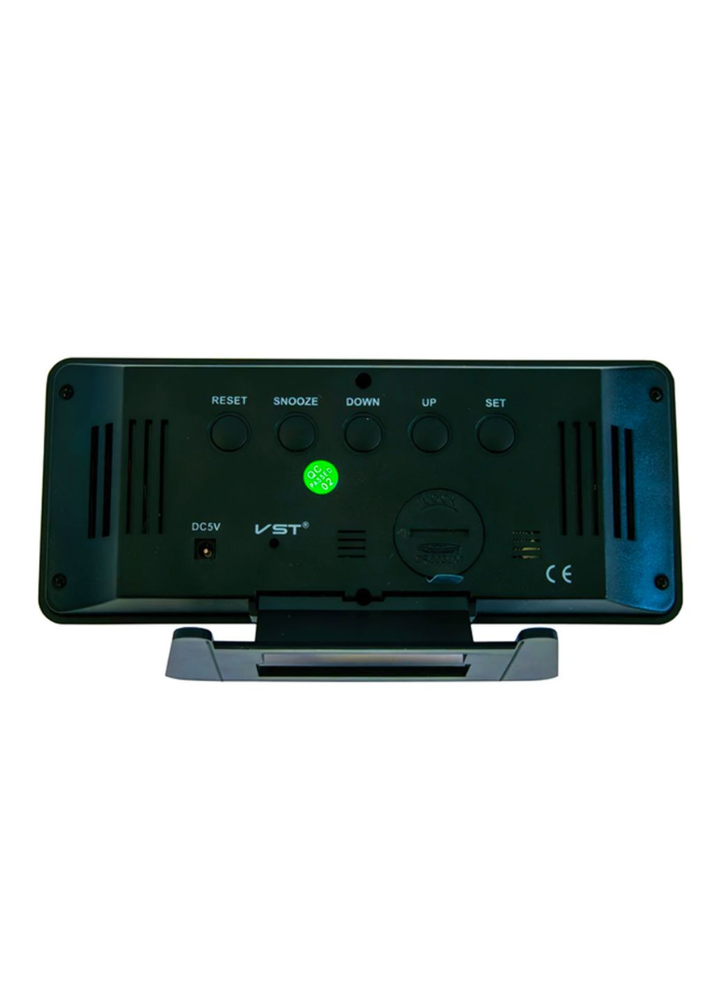 Електронний настільний годинник дзеркальний з LED дисплеєм годинник з будильником термометром та гігрометром USB Allthings (362219736)