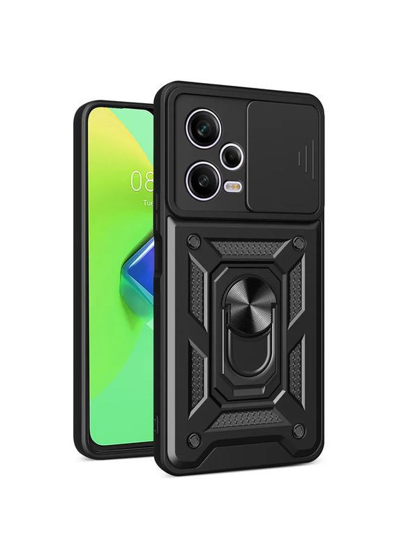 Ударопрочный чехол Camshield Serge Ring для Xiaomi Redmi Note 12 Pro+ 5G Black No Brand (340064024)