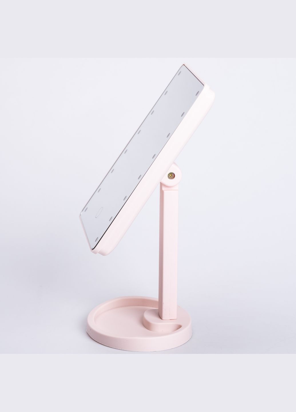 Косметическое зеркало с LED-подсветкой 16 светодиодов, розовый. Yiwu (324423368)