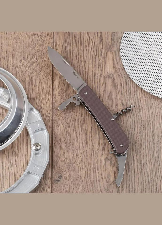 Ніж багатофункціональний Criterion Collection L21 Brown Ruike (323155901)