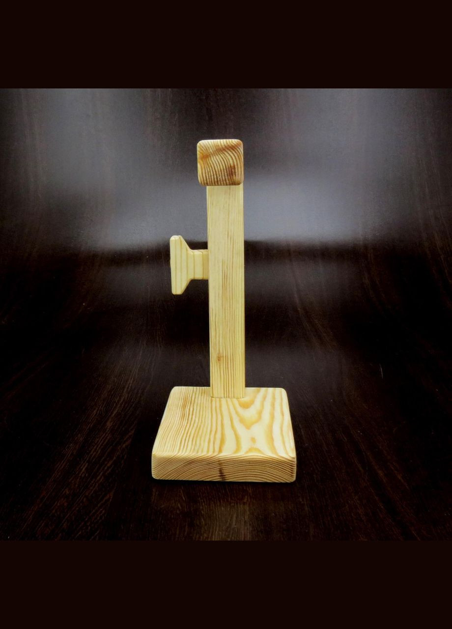 Стойка для наушников из дерева Миллер ваниль (НУП-001702) No Brand (328414925)