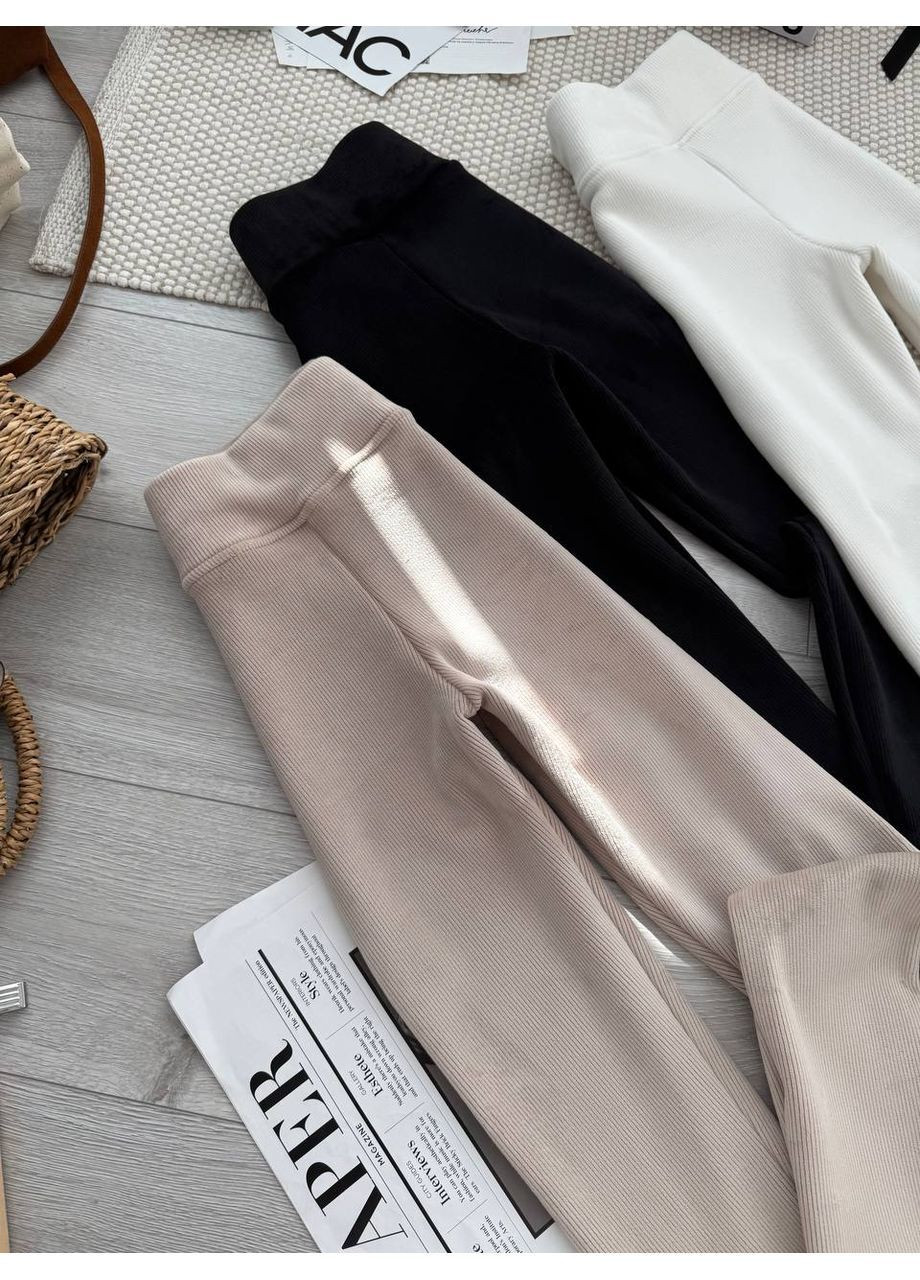 Женские теплые лосины из рубчика с вельвет-эффектом на флисе. No Brand (366391863)