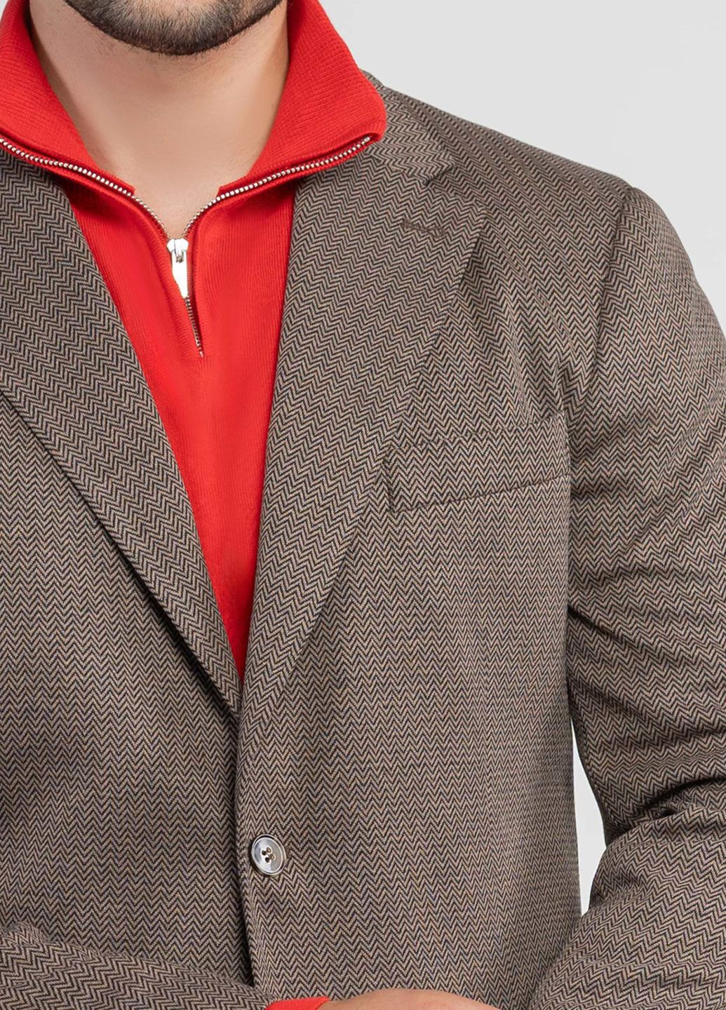 Піджак чоловічий коричневий Arber NAPOLI JERSEY (362744347)